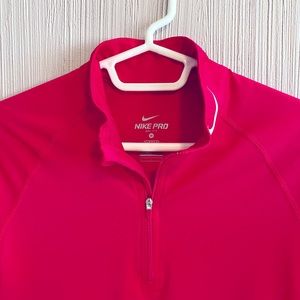 Nike Pro quarter zip up